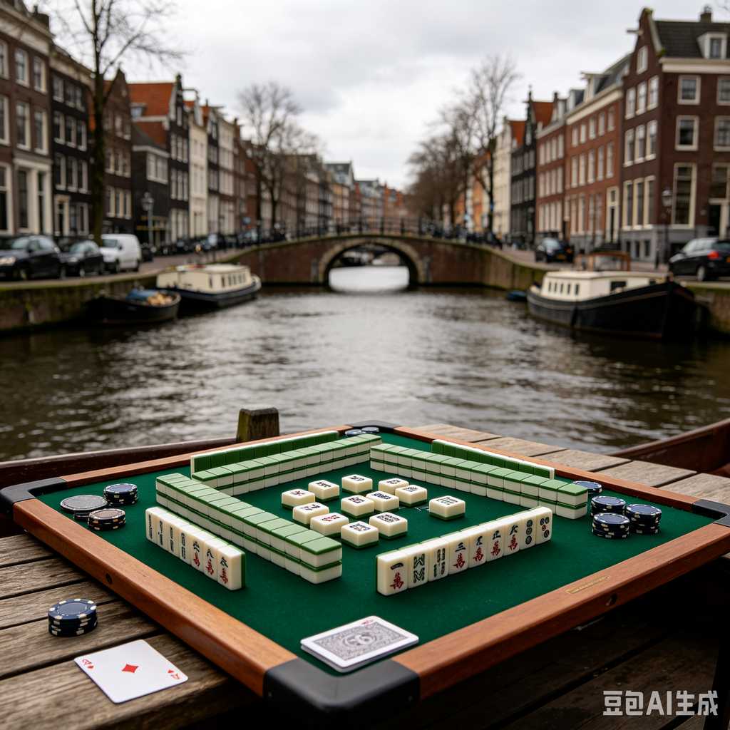 blue mahjong tiles