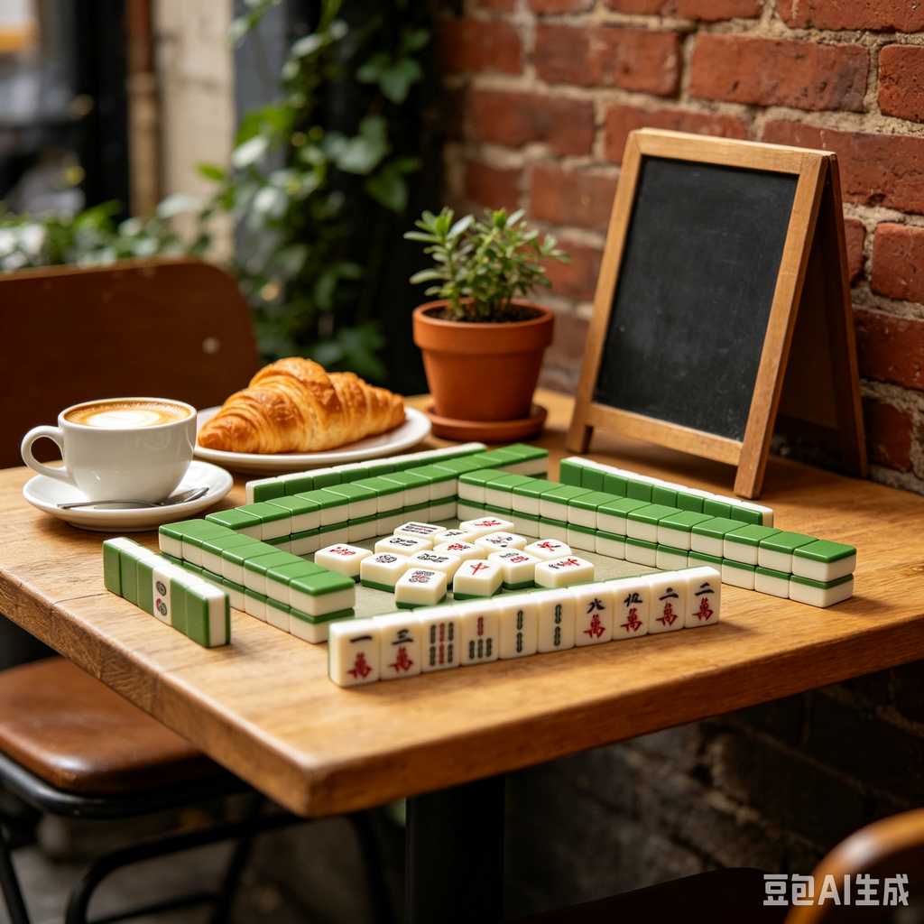 saturated color mahjong set print